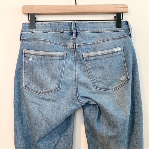 WHBM Destructed Girlfriend Jeans with Chains - Picture 8 of 12